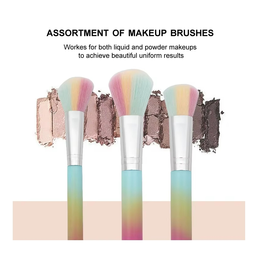 10PCS Conjunto Completo de Ferramentas Cosméticas Conjunto Profissional de Pincéis de Maquiagem para Mulheres