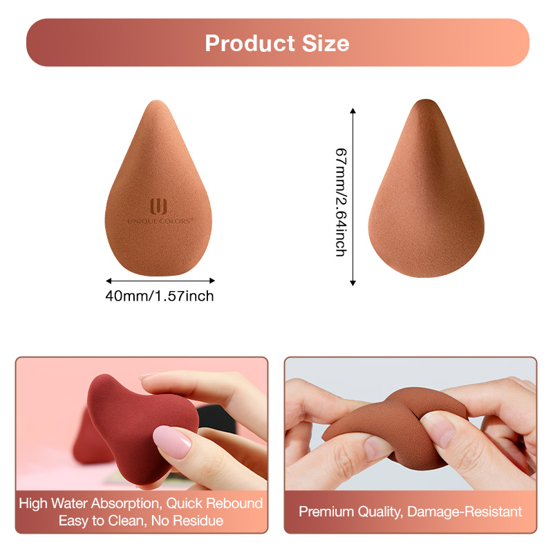 New Design Soft Latex Free Beauty Sponge with Custom Packaging &amp; Private Logo Blending Makeup Sponge for Beauty Brand