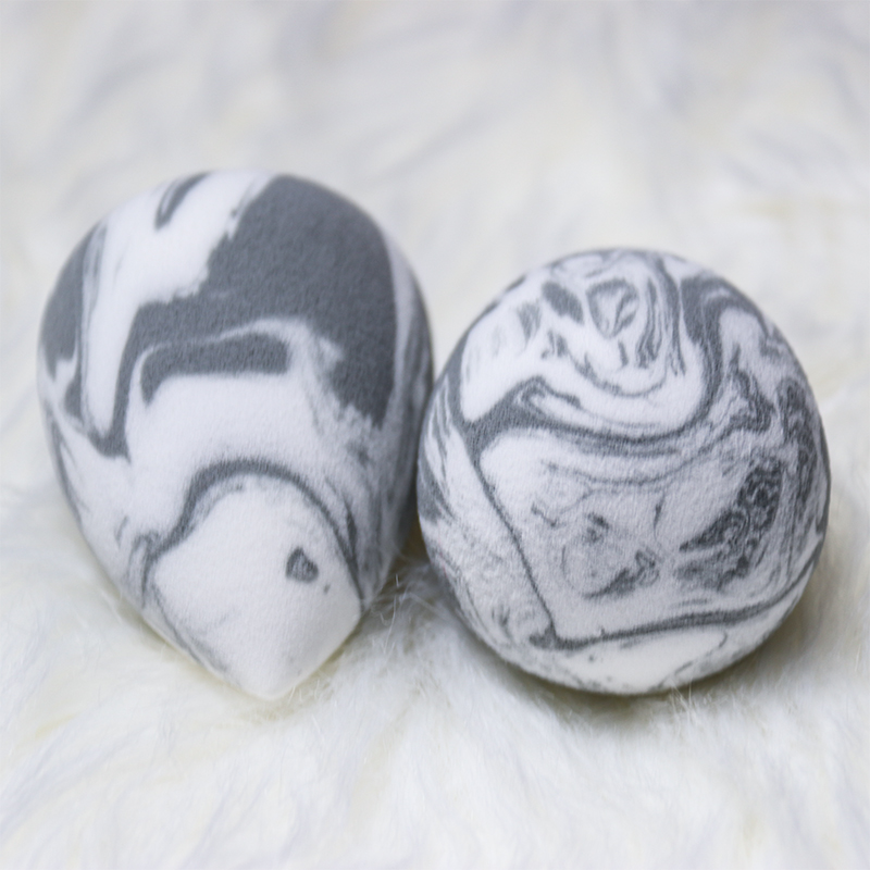 2020 New Arrivals Super Soft Makeup Sponges Marble Grey Color Foundation Makeup Sponge For Factory Wholesale Beauty Sponges