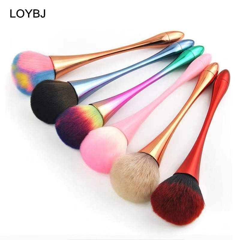 Hot Sale Large Size Loose Powder Brush Nail Art Dust Brush UV Gel Manicure Cleaning Face Blusher Beauty Makeup Brushes Wholesale