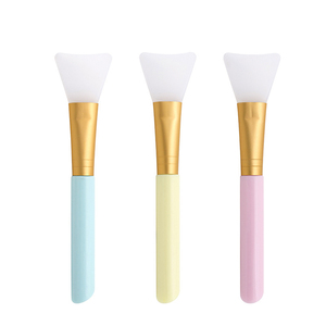 GJS01A Silicone Facial Face Mask Applicator Brush Silicone Makeup Blush Eye Shadow Face Mask Super Soft Silicone Lip Gloss Brush