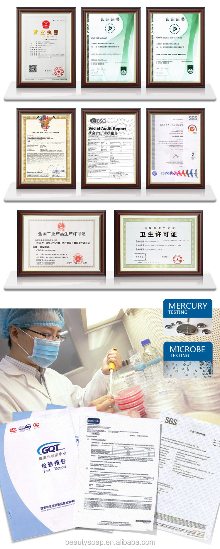 Product Quality Certifications