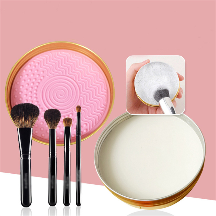 Vegan Solid Bar Makeup Brush Cleaner Soap Natural Cleanser Luxury Makeup Brush Solid Makeup Tools