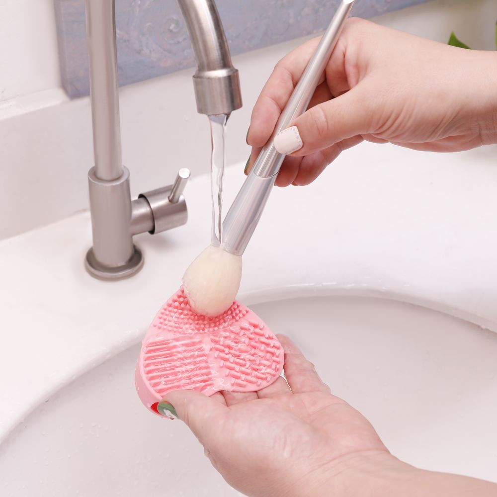 Factory Oem Custom Color High Quality Big Silicone Cleaner Makeup Brush Cleaner Silicone Cleaning Mat Pad