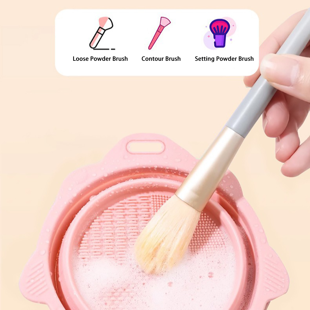 Silicone Makeup Brush Cleaner Bowl Features