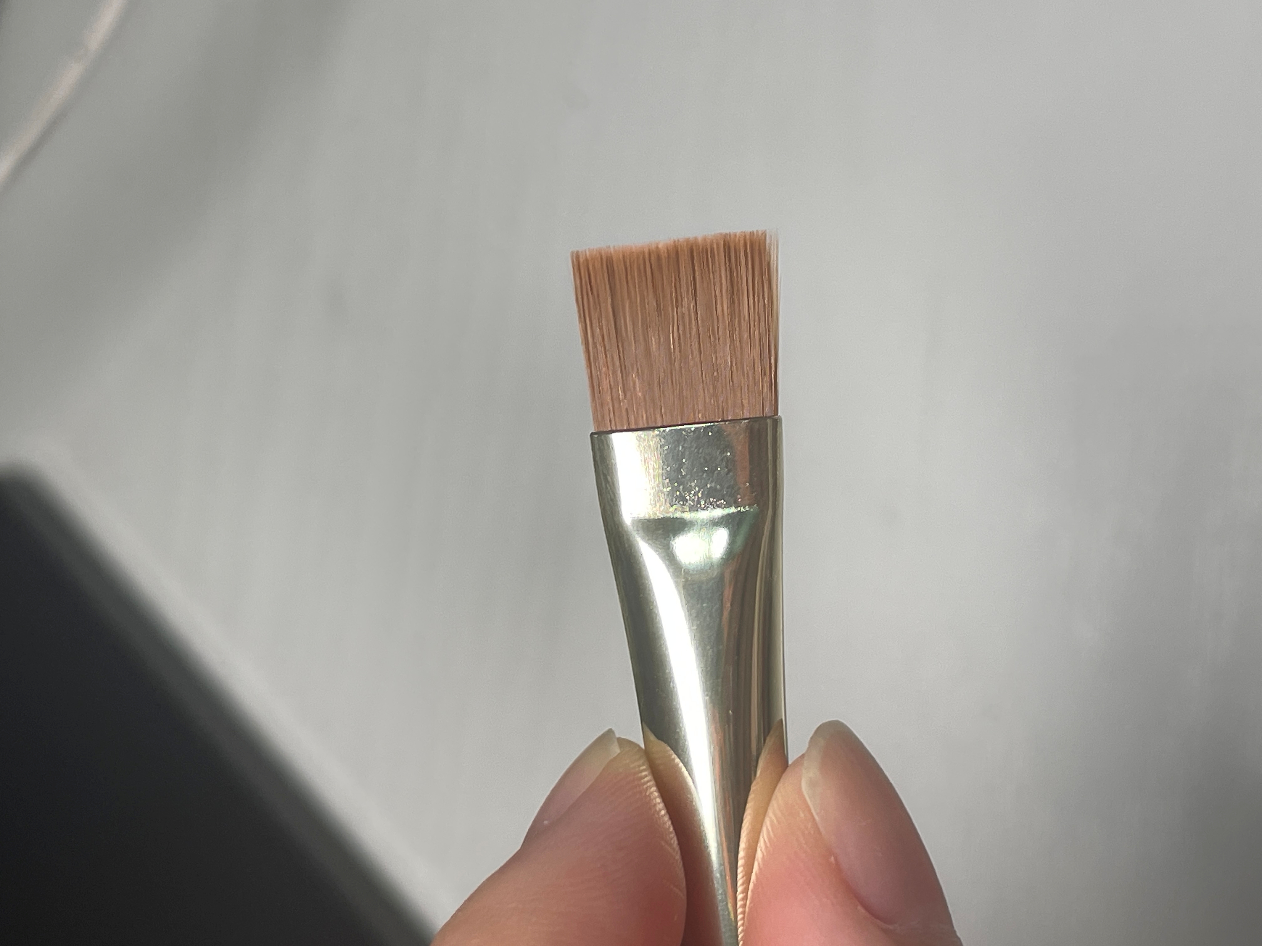Custom 5-Piece Eye Shadow Makeup Brushes Kit with Wood Handle and Fan Brush by Fine Brown Synthetic Hair for Eyes Makeup