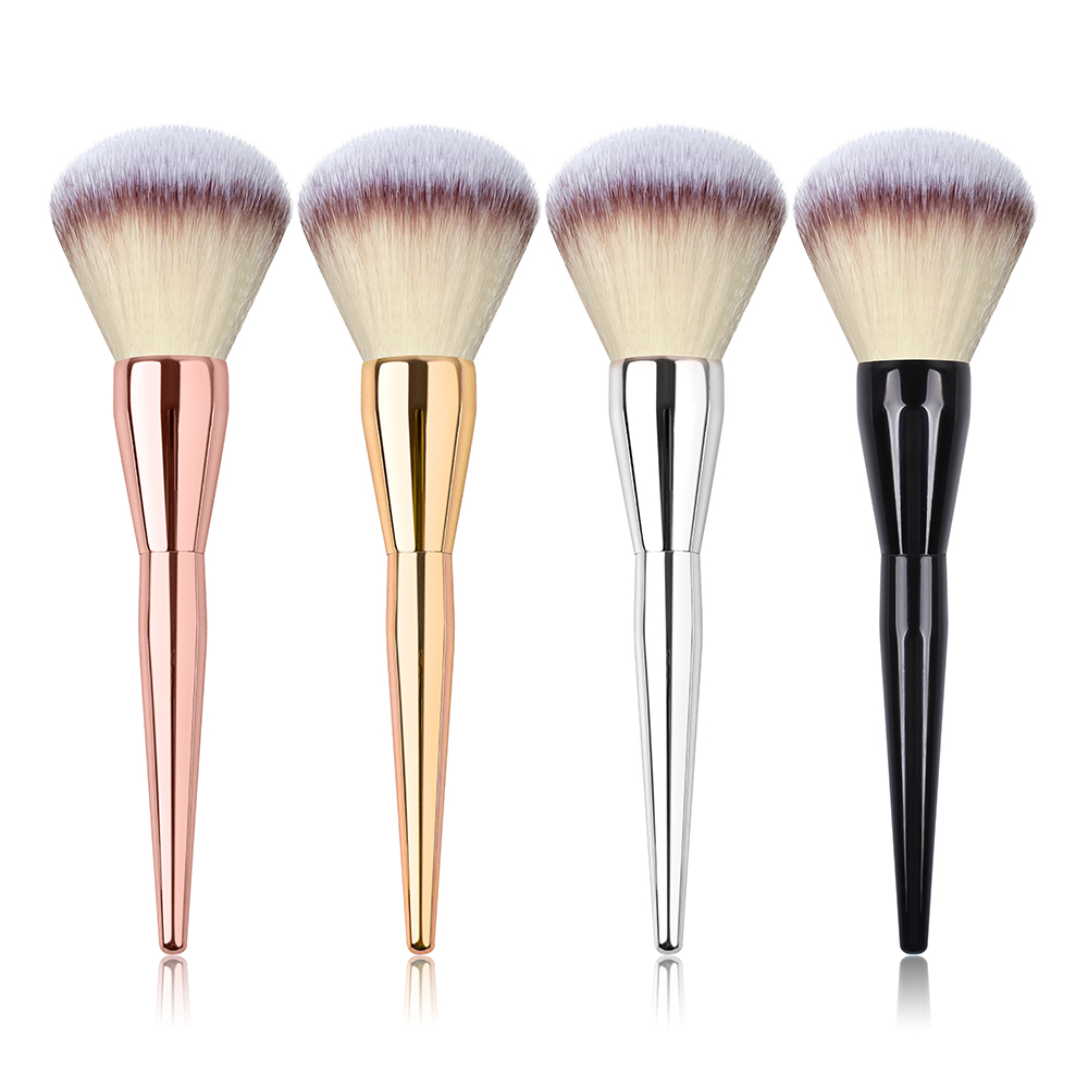 DailyQueen High Quality Luxury Large Powder Brush Super Big Black Handle Makeup Brush Private Label Crystal Makeup Brush Set