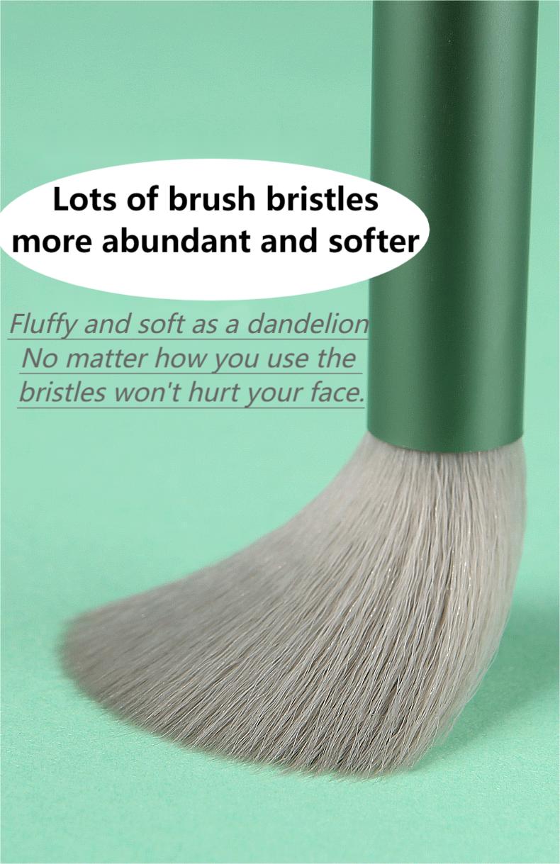 13pcs Super Soft Blush Eyeshadow Cosmetic Brush Foundation Women Flat Shape Soft Makeup Tools Bag Powder Eye Makeup Brushes Set