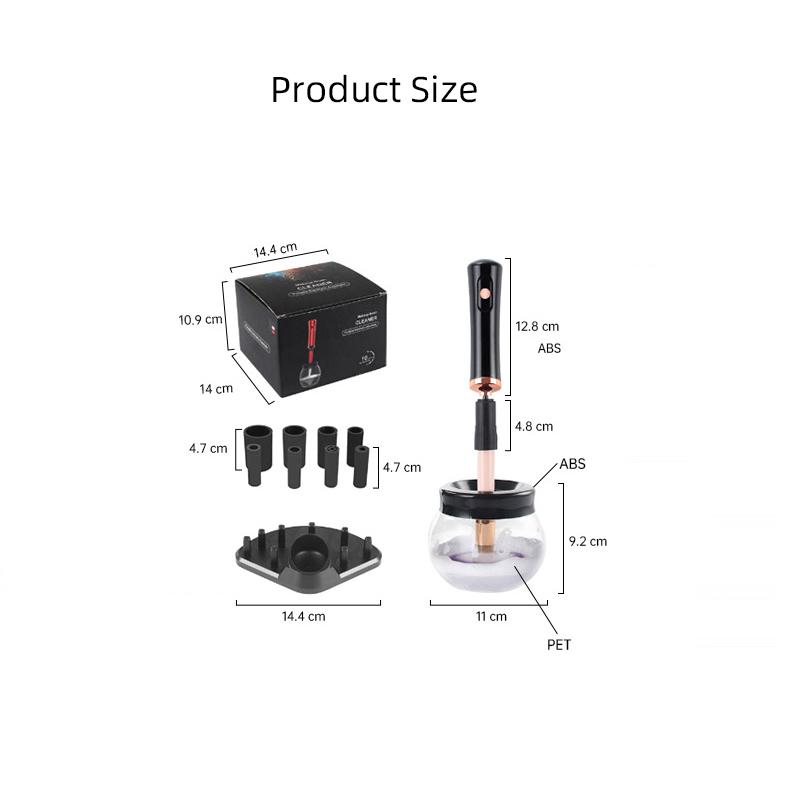 Wholesale Electric Makeup Brush Cleaner Automatic Makeup Brush Cleaner Custom logo Brush Cleaner Dryer