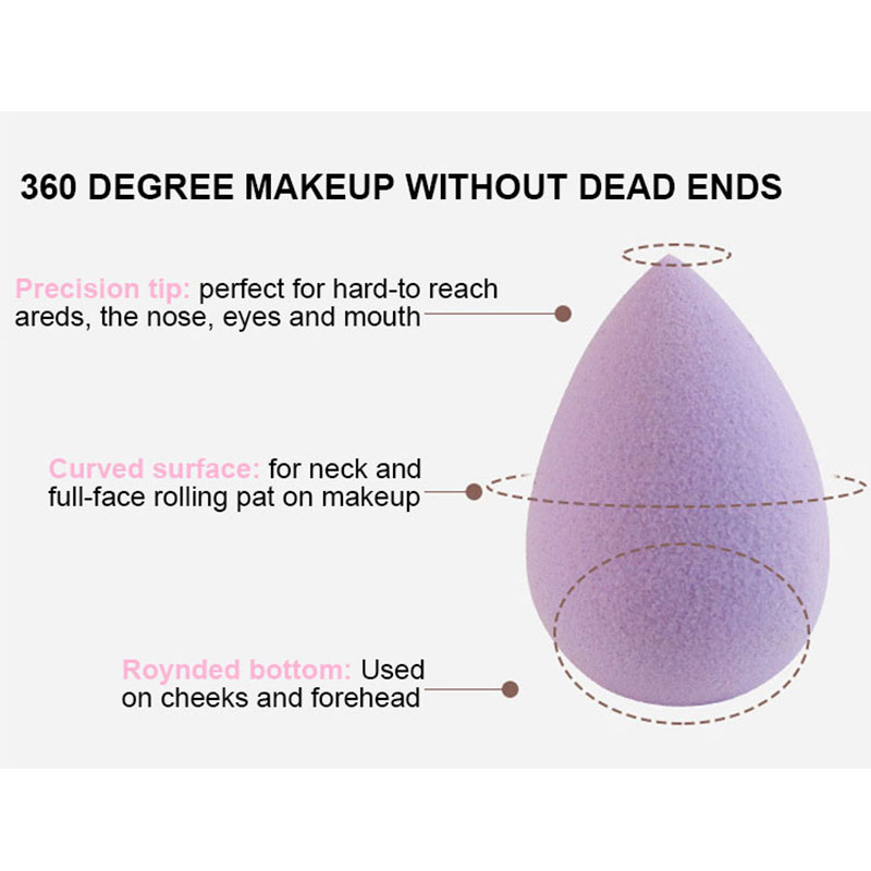 Custom Private Label Super Soft Makeup Sponge Portable Latex Free Beauty Egg Natural Foundation Loose Powder Blender Puff
