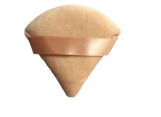 Portable Soft Cotton Triangle Powder Puff for Foundation Blush Eye Makeup Washable with Private Label