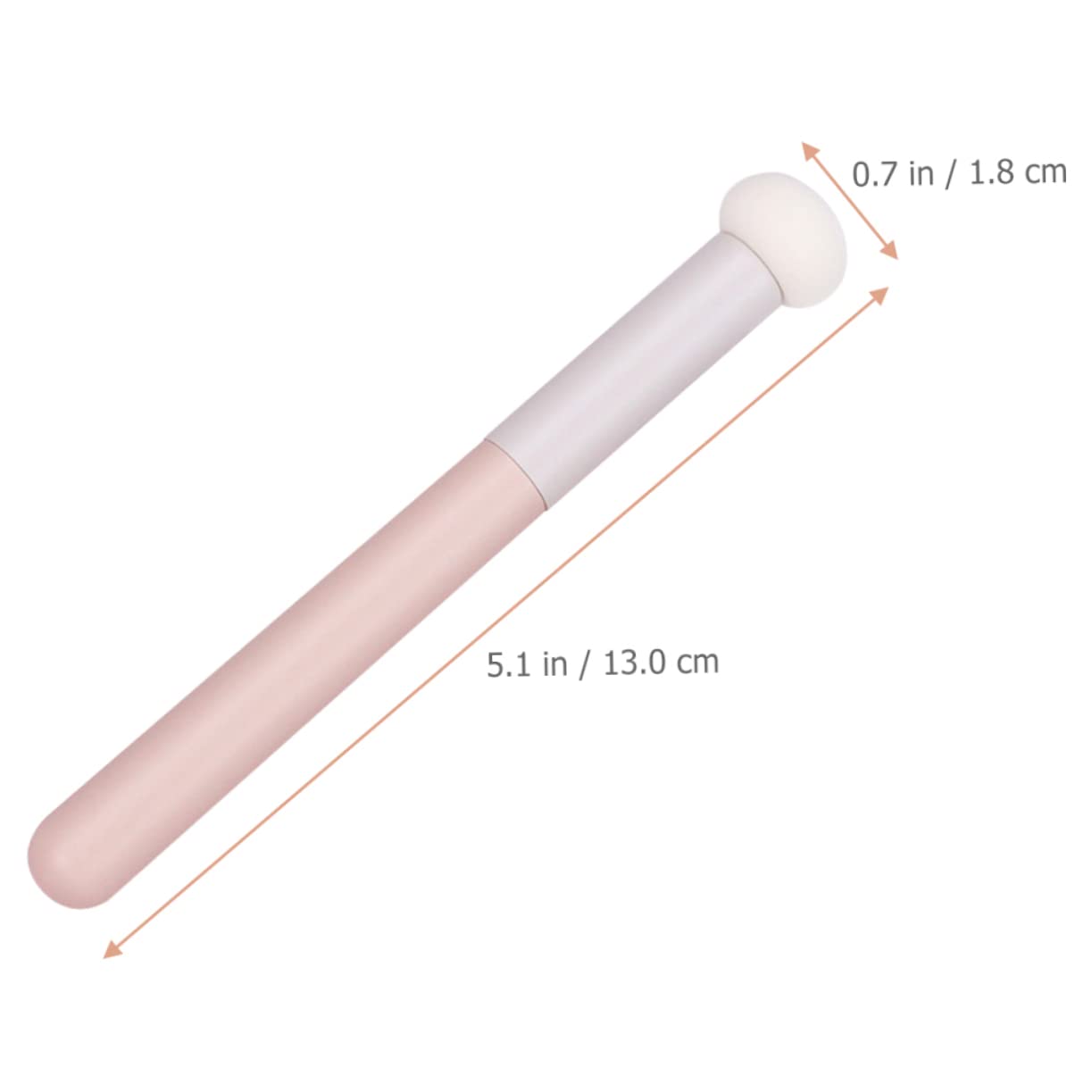 High Quality Women's Flat Brush Makeup Applicator with Wood Handle Silicone Eyeshadow and Foundation Sponge for Eye Makeup