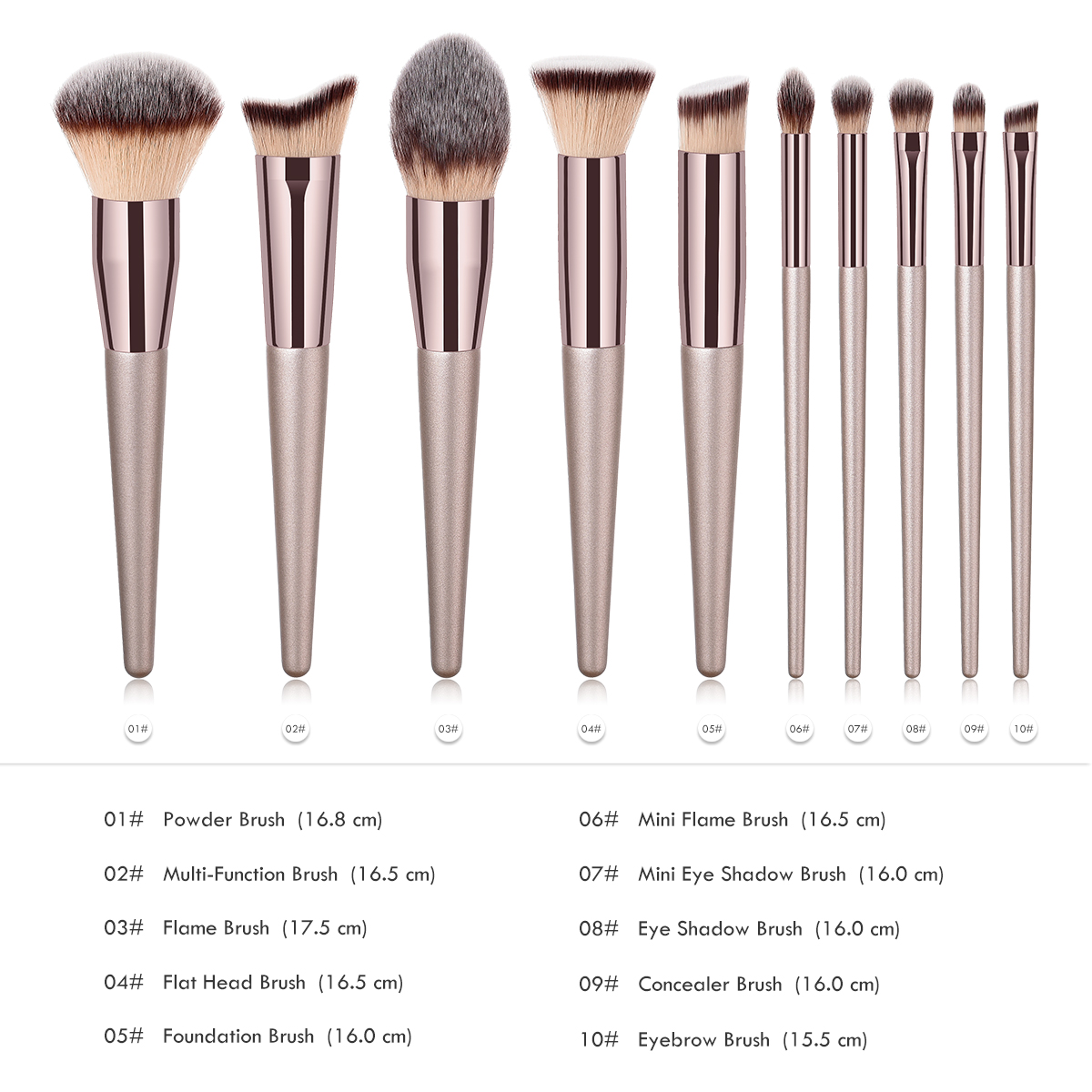 Custom Your logo Foundation Brush Cosmetics Makeup Brushes Professional Private Label Makeup Brush Set