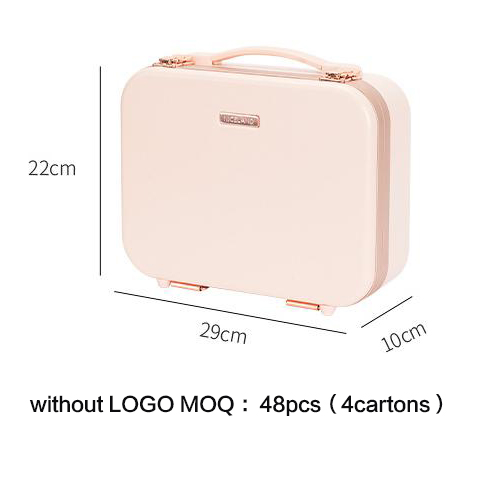 Hard Beauty Case Large Mirror Capacity Cosmetic Organizer Custom Hand Bag Travel Makeup Train Brush Storage Bag Case