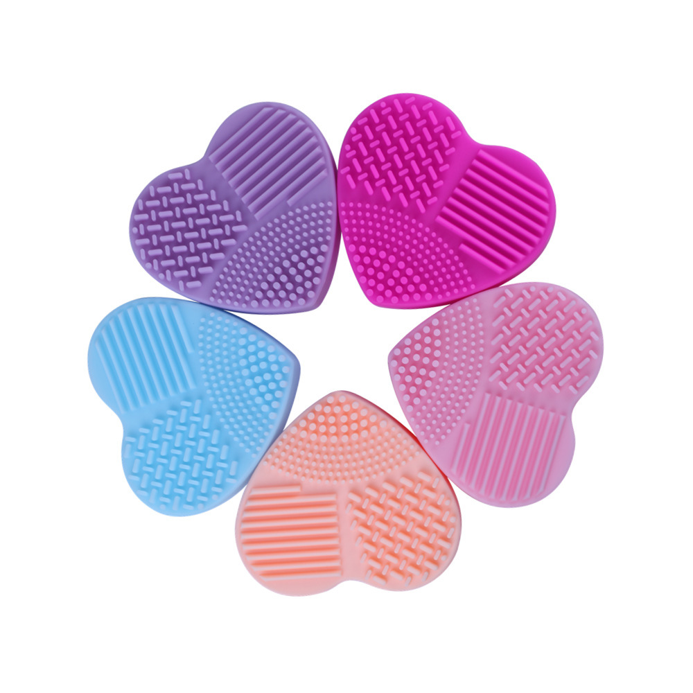 Silicone Brush Cleaner Cosmetic Make up Washing Brush Gel Cleaning Mat Foundation Makeup Brush Cleaner Pad Scrubber Board