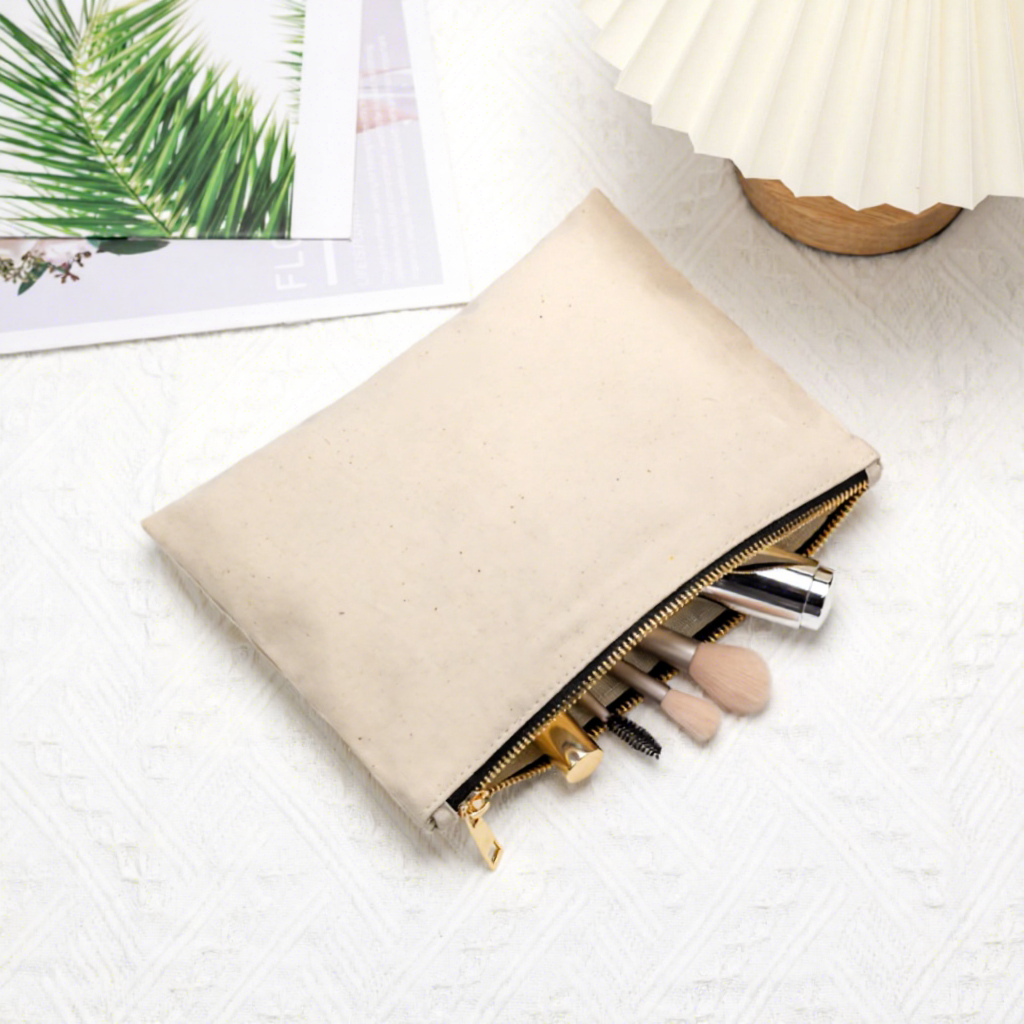 Canvas Zipper Pouch Navy