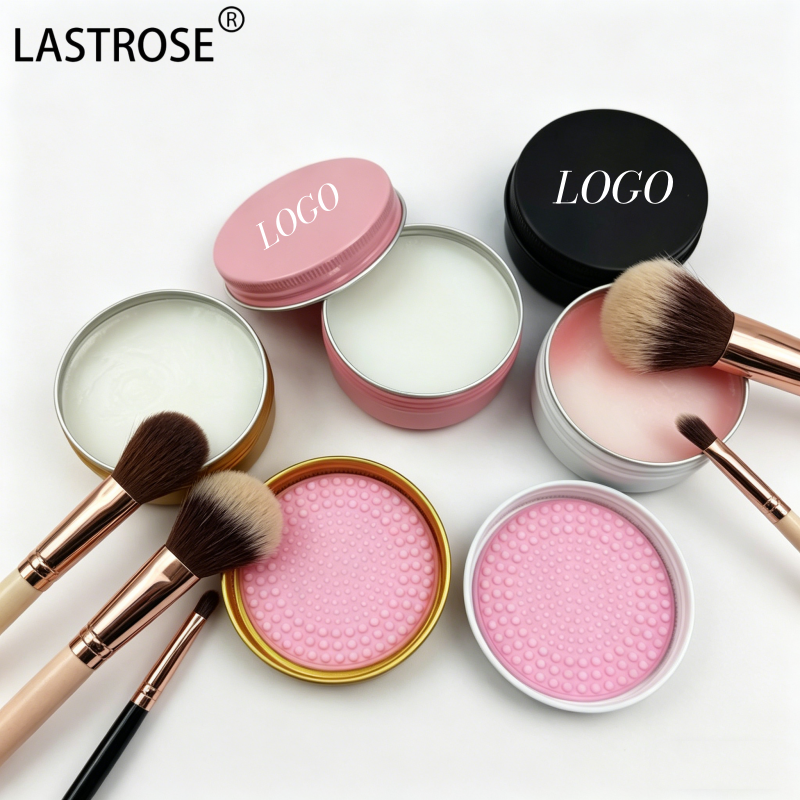 Factory Price Makeup Brush Cleaner Soap Cleaning Tool Private Label Vegan Solid Makeup Brush Cleaner Soap With Silicone Pad