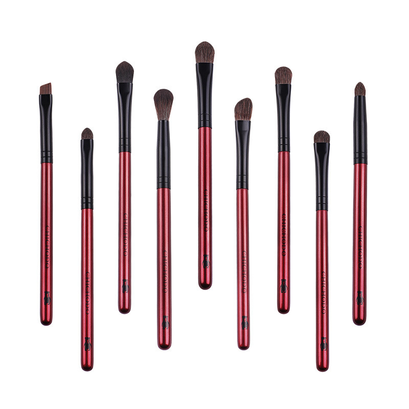 Private Label Eyeshadow Brush Set Eye Shadow Eyebrow Comb Eyelash Brushes With Eye Shadow Tube