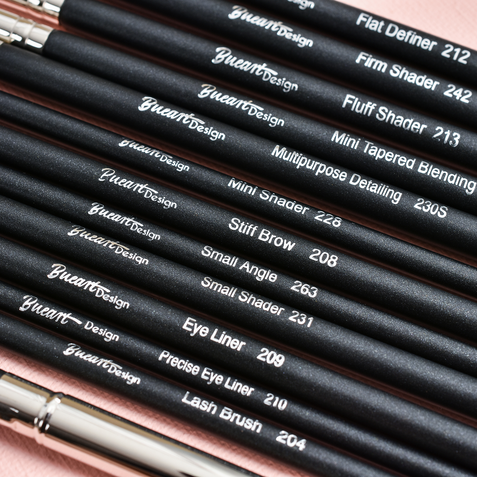 Daily Queen &amp; M-A-C 42pcs Sepr Series Black Animal Goat Hair Professional Powder Foundation Eyeshadow Makeup Brush Set