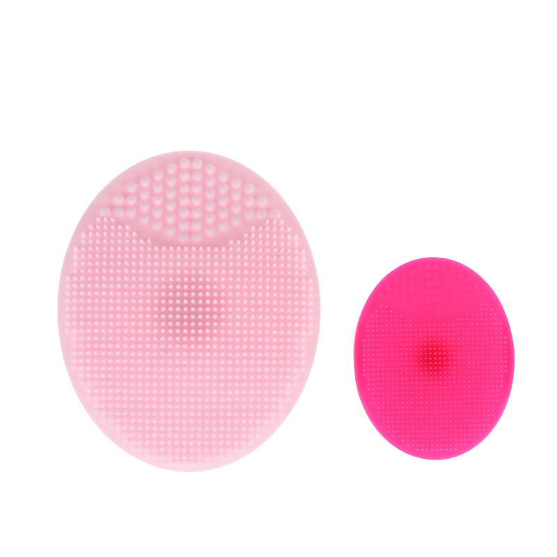 Silicone Manual Facial Cleanser Massager Brush Handheld Mat Scrubber For Exfoliating And Cleansing Makeup Tools