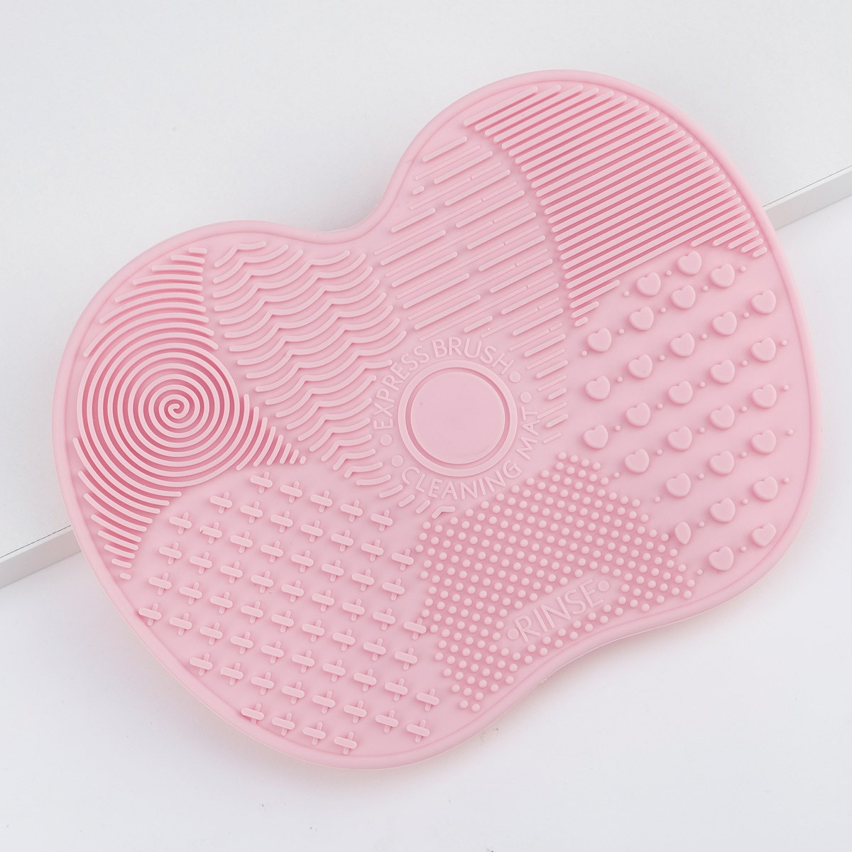 Small New Silicone Scrubbing Mat Suction Cup Cleaning Pad Beauty Tool Makeup Brush Cleaner 15.5x11.5cm Home Use Multiple Colors