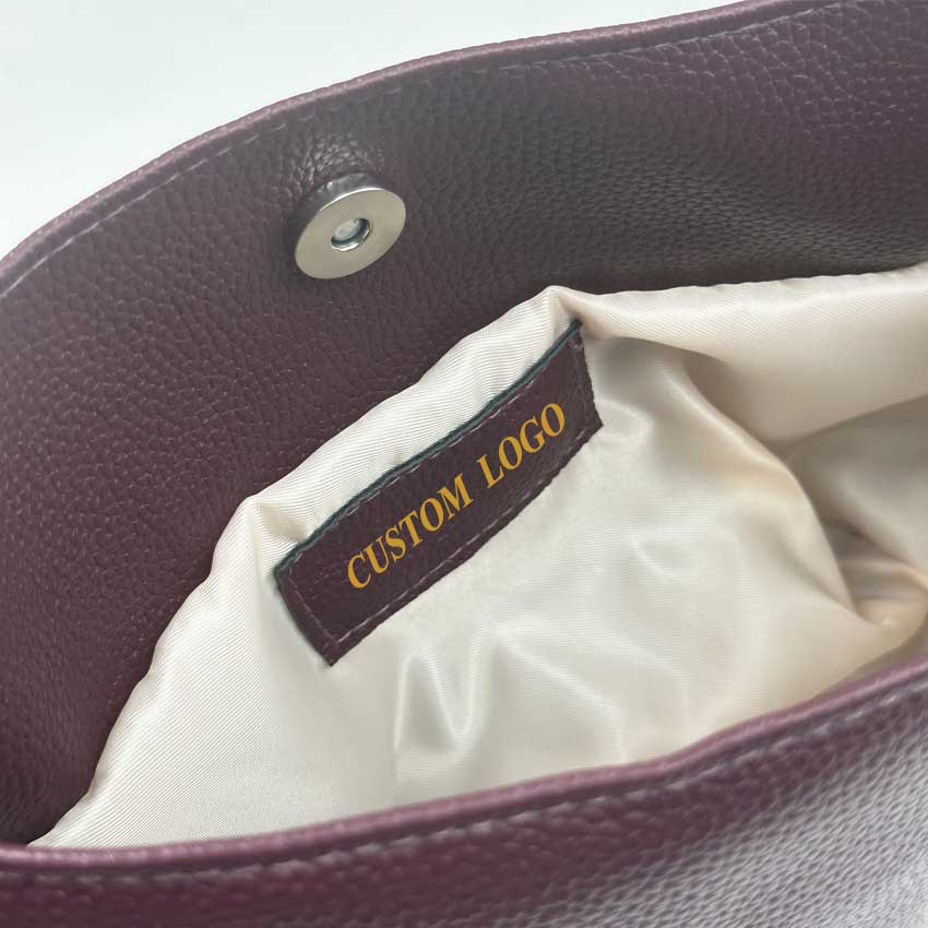 Fashion Designer Travel Toiletry Accessories Pouch Bag Leather Small Makeup Beauty Drawstring Pouch Custom Logo