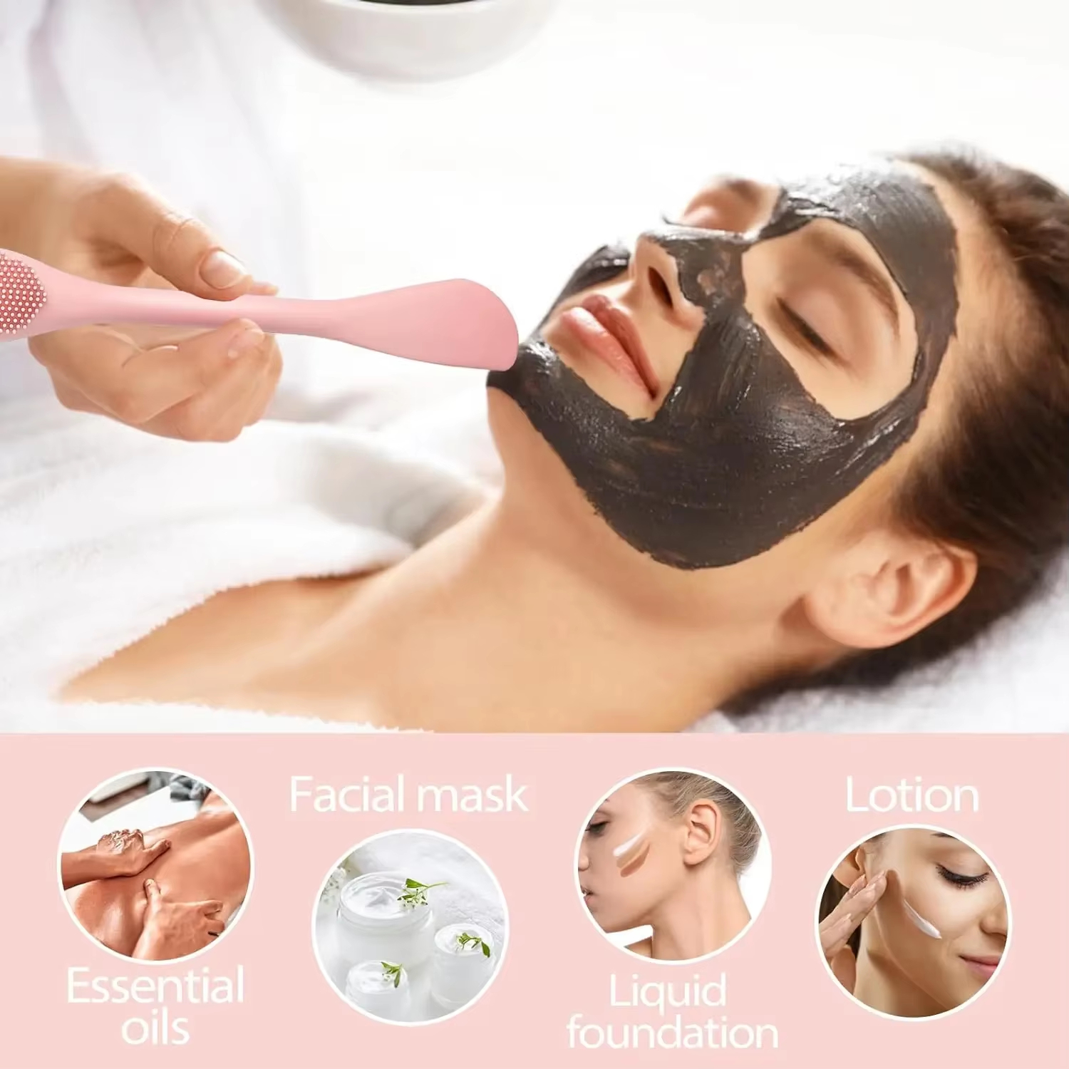New Facial Makeup Beauty Tool Mask Applicator Soft Brush Silicone Beauty Makeup Brush Facial Care