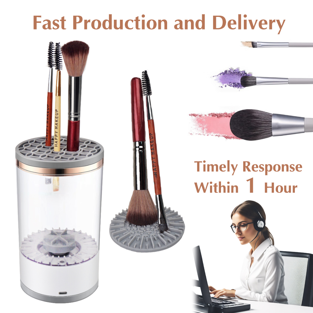 makeup brush cleaner usage