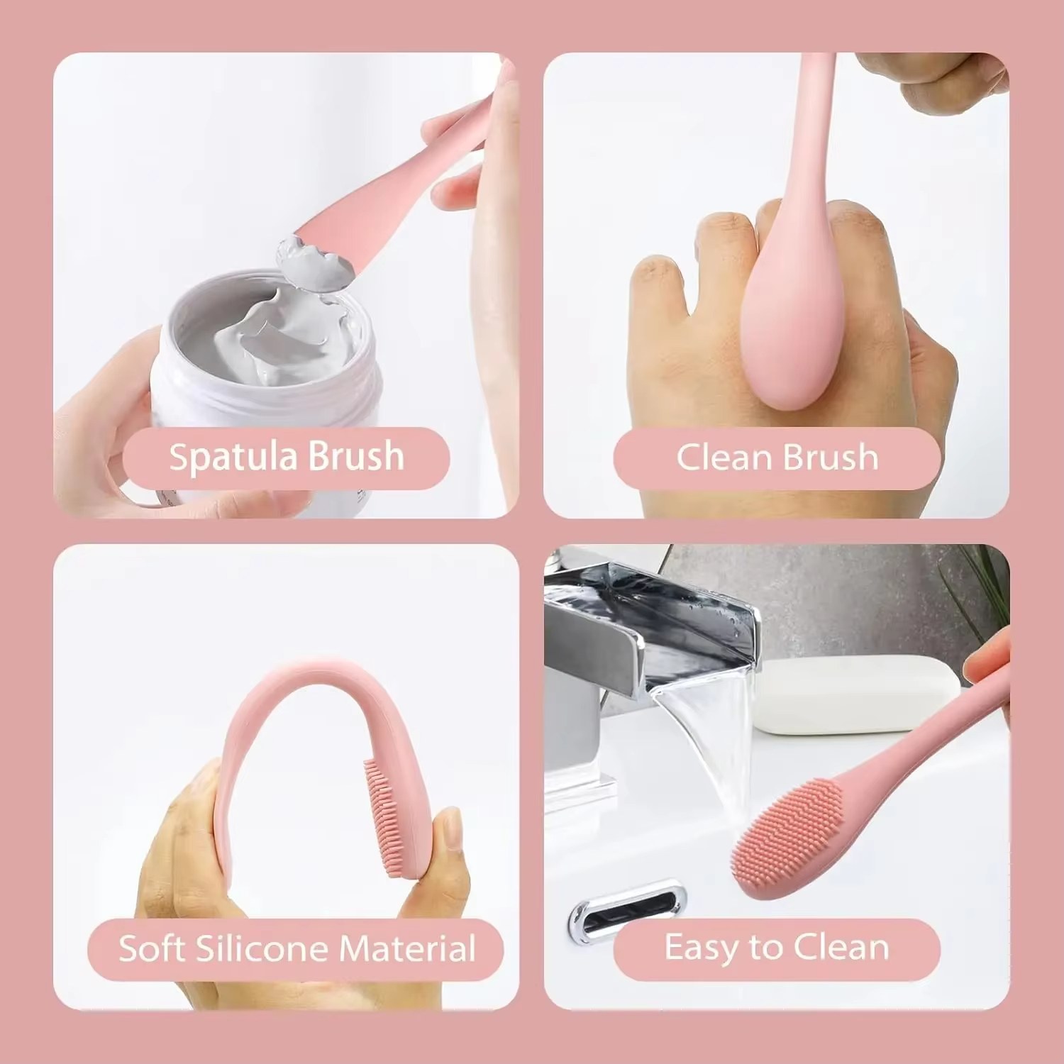 New Facial Makeup Beauty Tool Mask Applicator Soft Brush Silicone Beauty Makeup Brush Facial Care