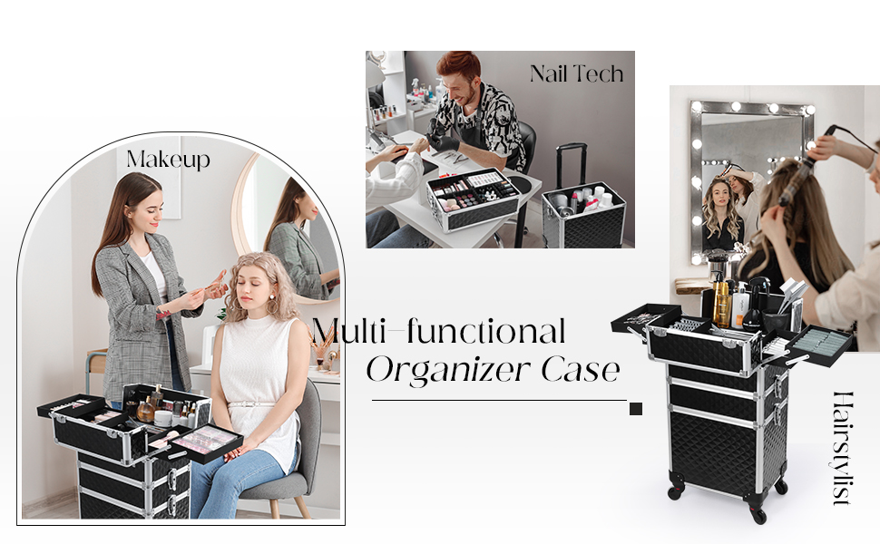 Makeup Rolling Case Display 7