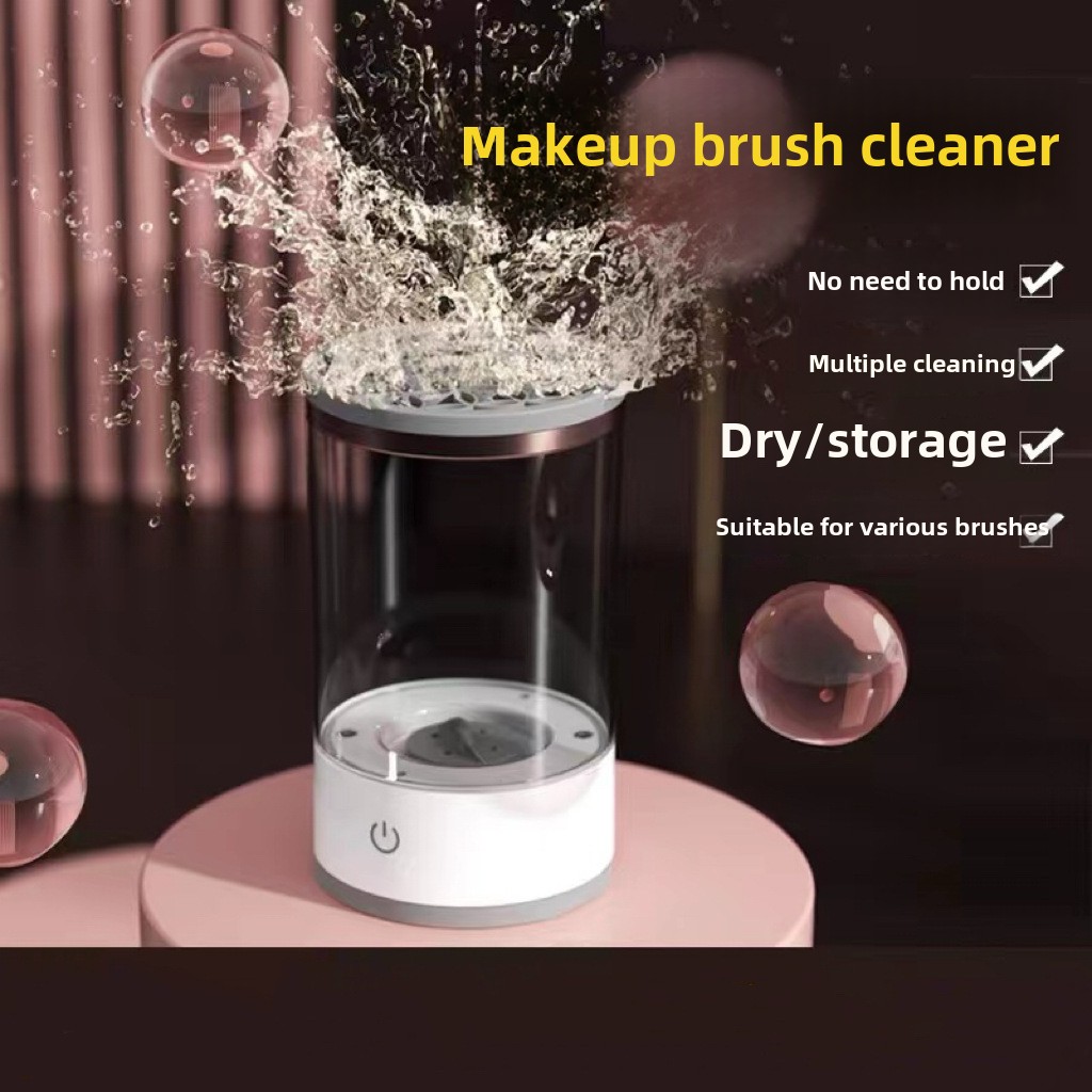 Makeup brush cleaner design