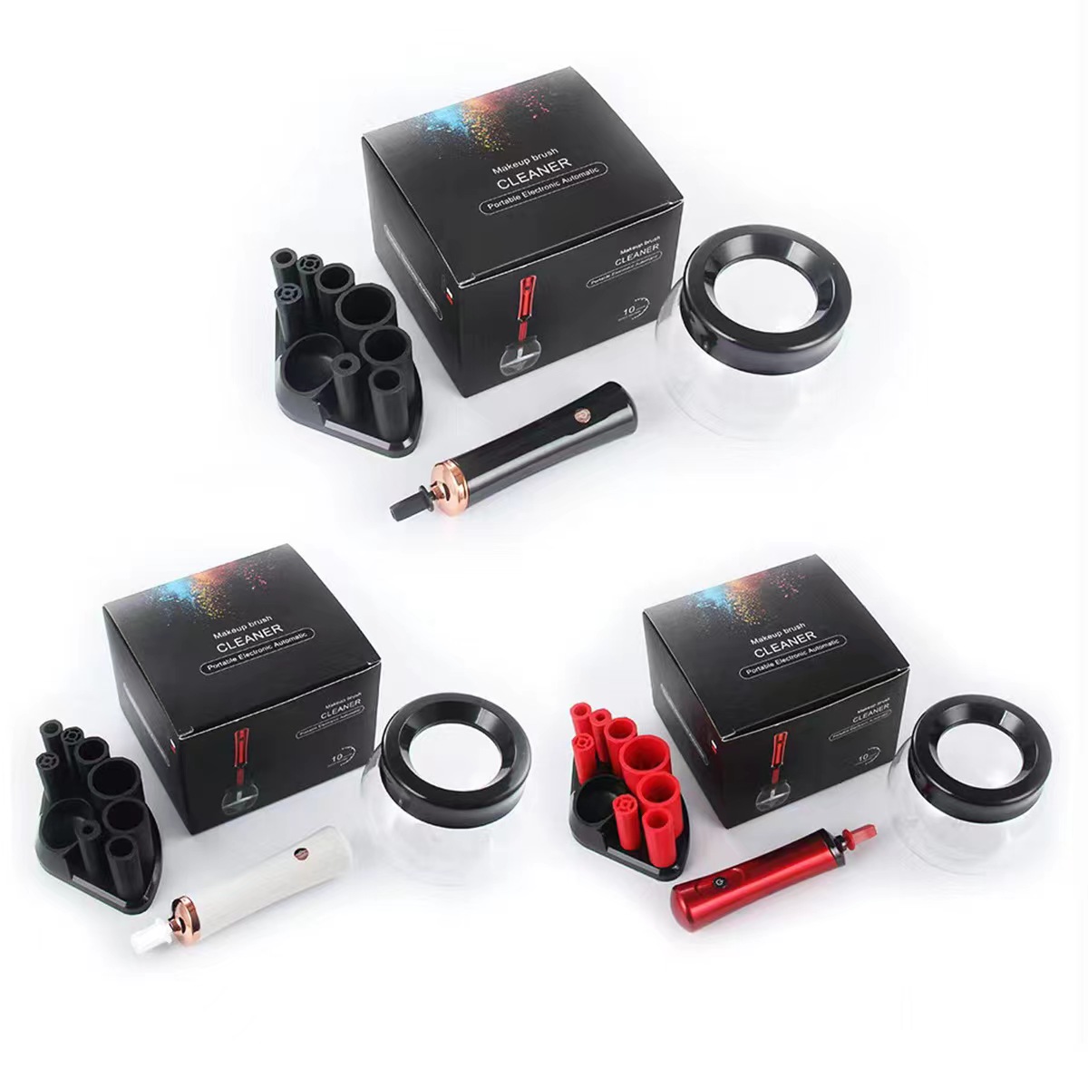 Wholesale Private Label Portable New Electric Makeup Brush Cleaner Automatic Brush Washer Cleaning Quick-drying Tool
