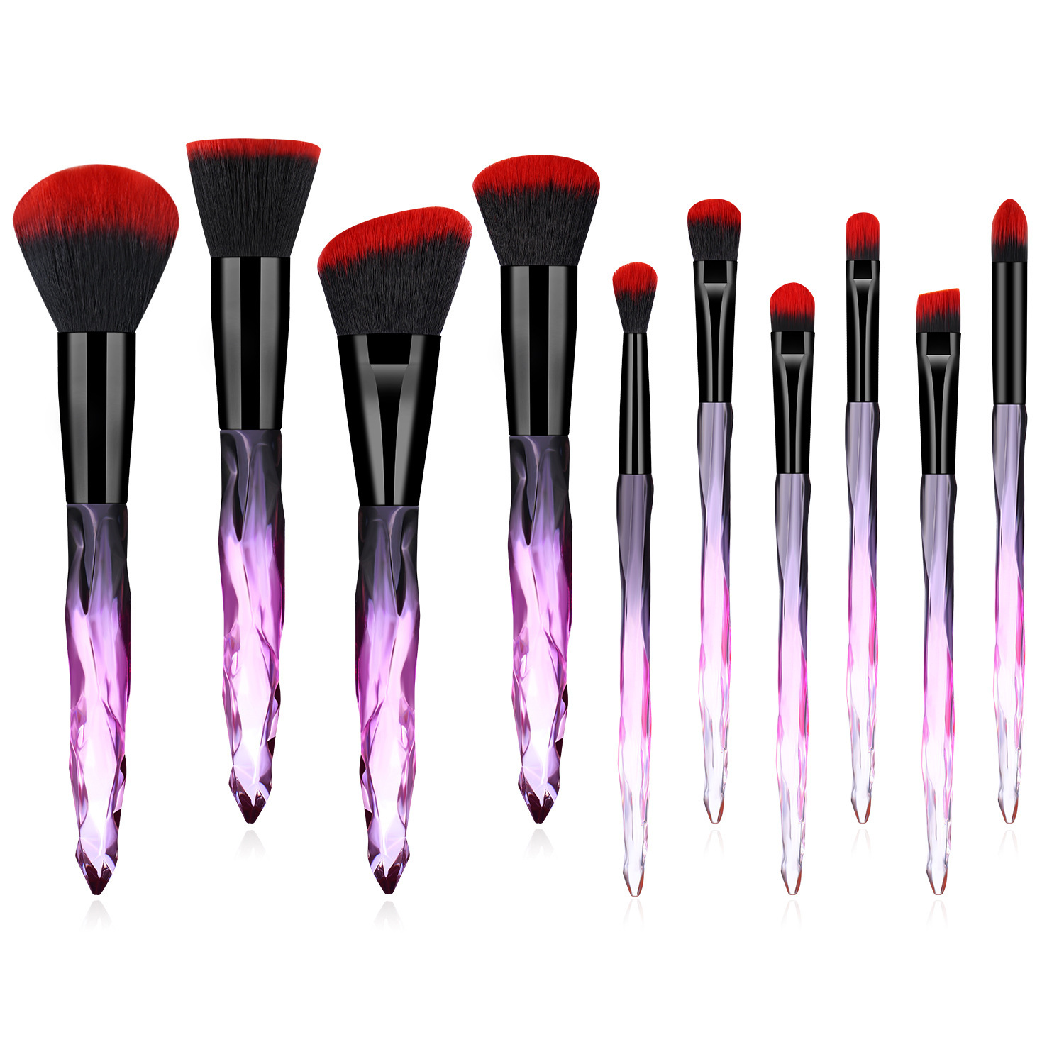 Makeup Brushes Set With Soft Synthetic Hairs for Face With Bag