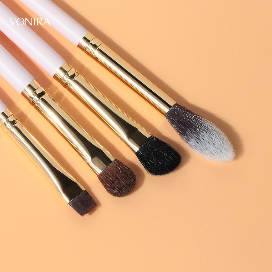 Vonira Makeup Eyeshadow Blending Brushes Set Full Complete Best Eye Brushes Set Essential Make up Cosmetic Eye Brush Eyebrow Kit