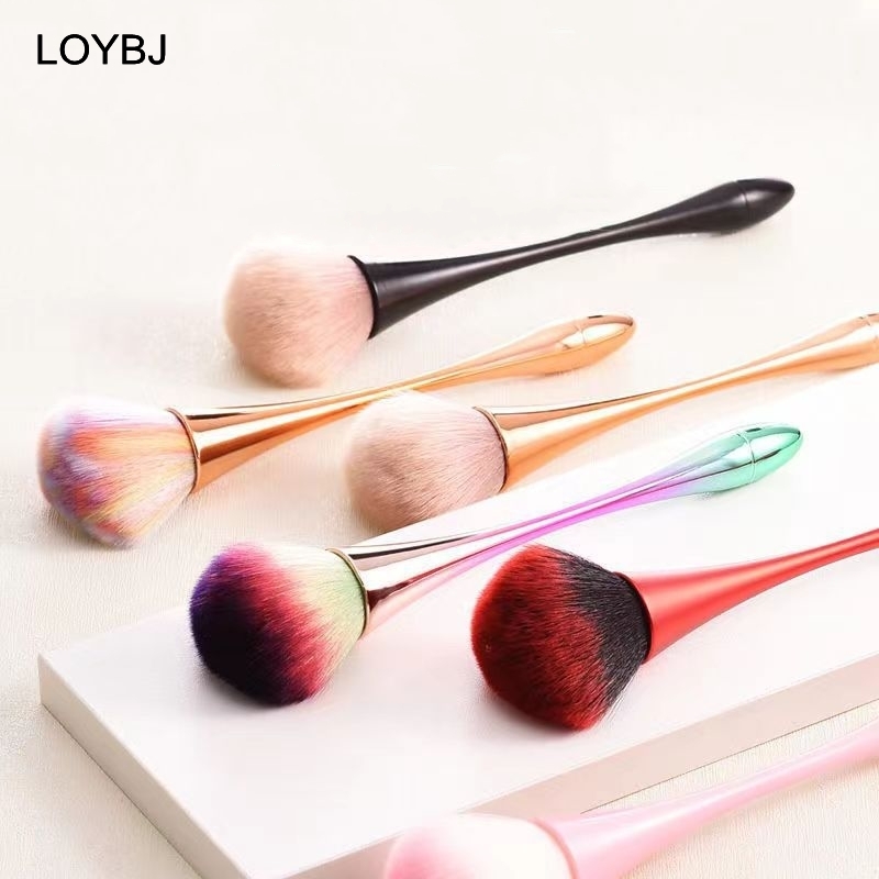 Hot Sale Large Size Loose Powder Brush Nail Art Dust Brush UV Gel Manicure Cleaning Face Blusher Beauty Makeup Brushes Wholesale