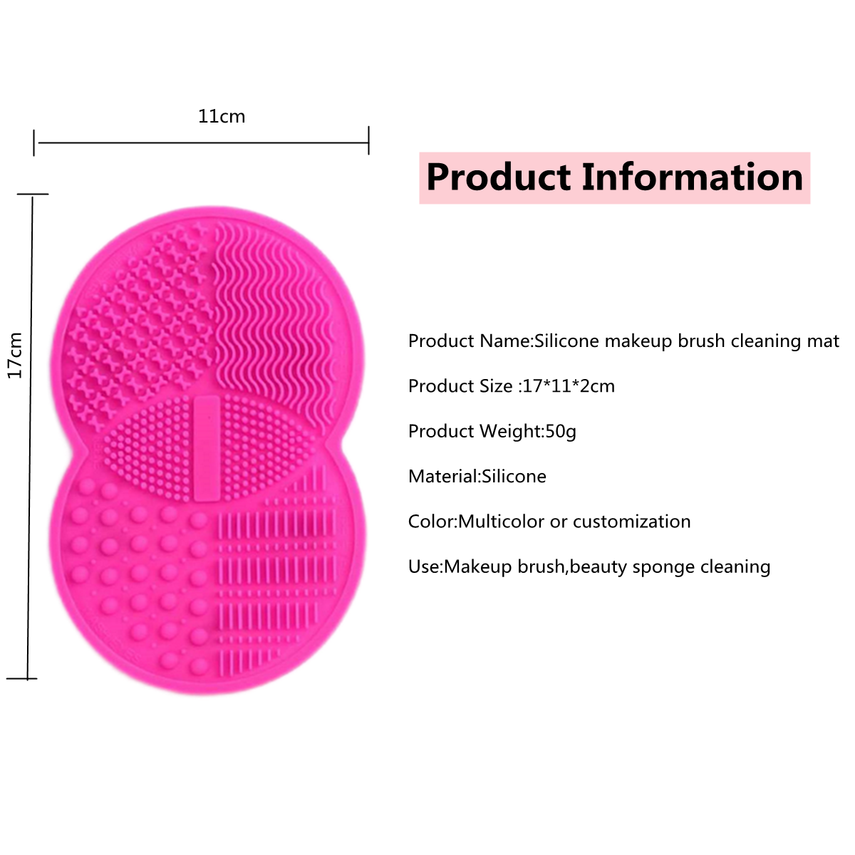 Silicone Makeup Brush Cleaning Pad - Style 1