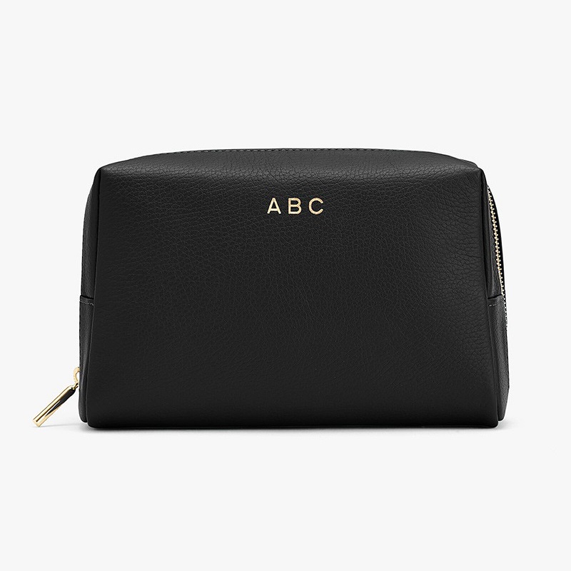 logo Custom Recycled Makeup Bag Luxury Makeup Pouch Travel Storage Makeup Bag