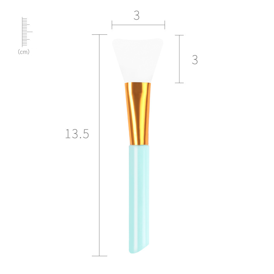 Zonyin 7 Color Soft Head Silicone Facial Mask Brush Set Single Head Beauty Brush Film Adjustment Stick Silicone Makeup Brush Set