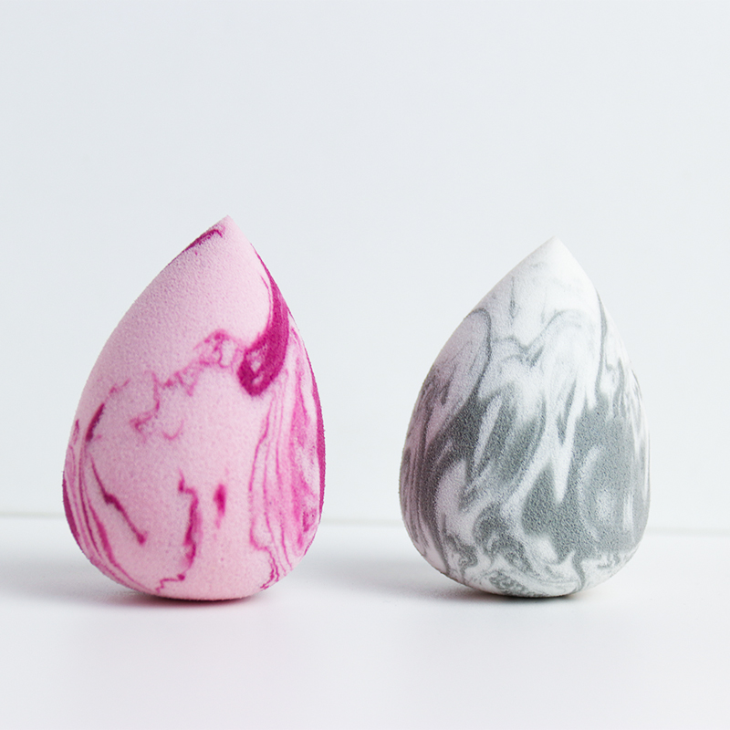 2020 New Arrivals Super Soft Makeup Sponges Marble Grey Color Foundation Makeup Sponge For Factory Wholesale Beauty Sponges