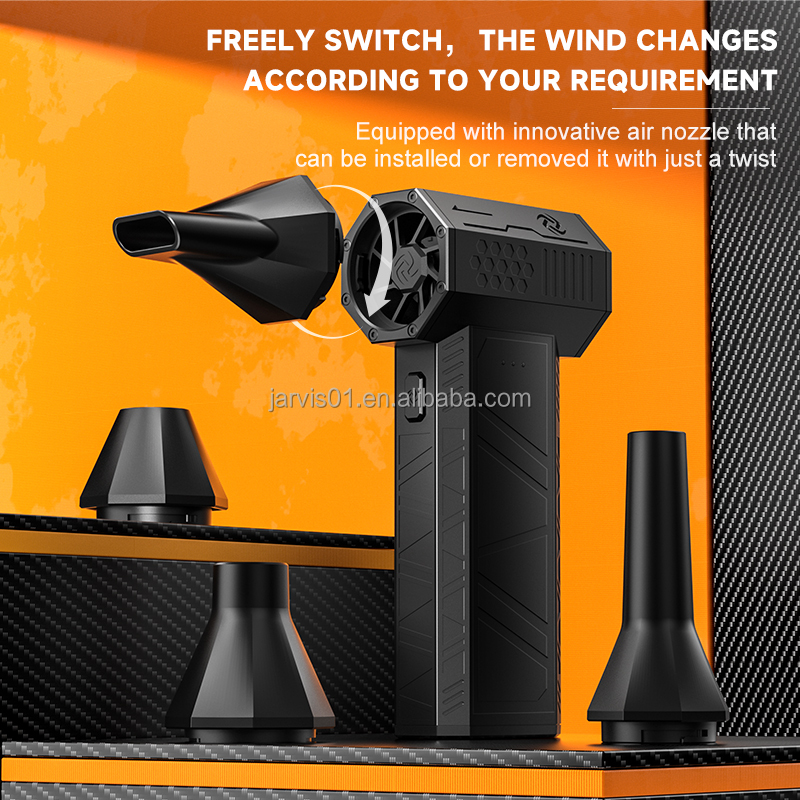 Jarvis Industrial Electric Air Duster 110000rpm Cordless Rechargeable Blower Brushless Motor 18500mAh Battery Car Cleaning Tool
