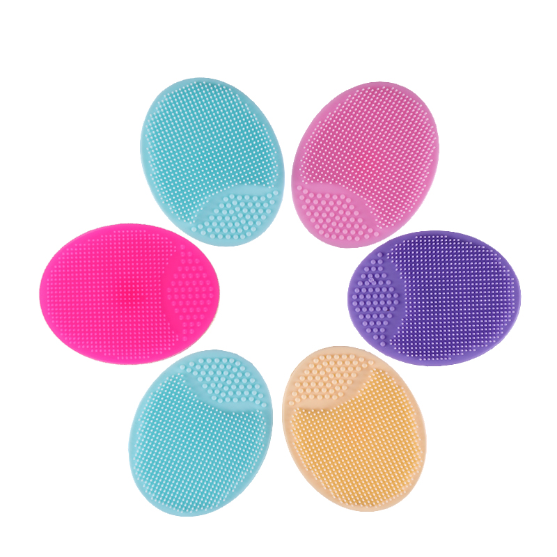 Silicone Manual Facial Cleanser Massager Brush Handheld Mat Scrubber For Exfoliating And Cleansing Makeup Tools