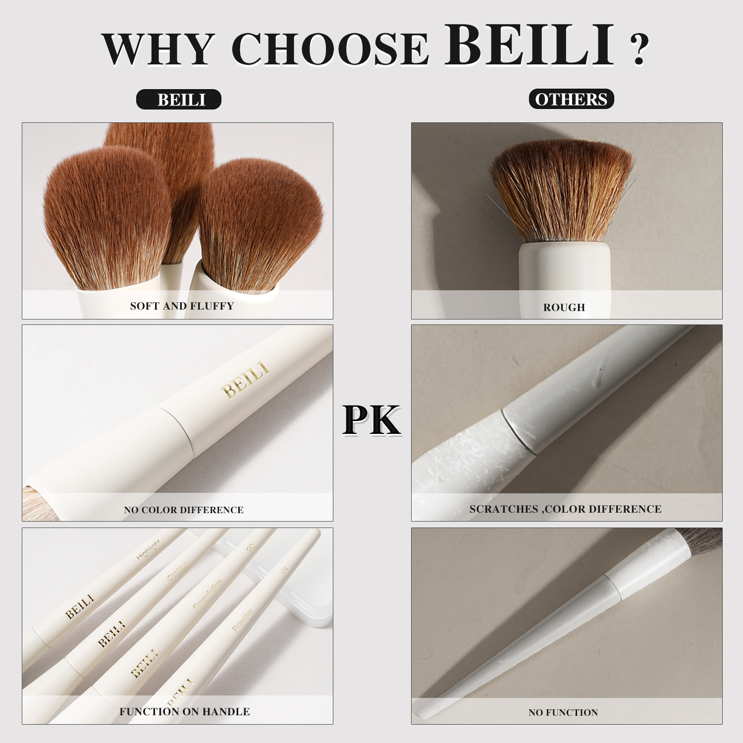 Wholesale Luxury Vegan Makeup Brush Set Synthetic Eye Face Cosmetic Brushes For Foundation With Custom Packaging Private Label