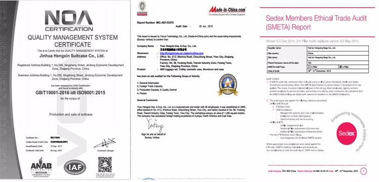 Company Certificates