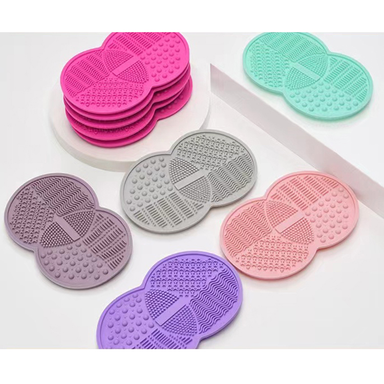 Hot Sale Portable Silicone Makeup Brush Cleaner Pad Deep Cleaning Tool with Suction Cup Hot Sale Makeup Brush Cleaning Mat