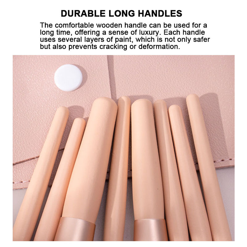 Premium Mini 8pcs Travel Makeup Brushes Gift Set Soft Synthetic Bristles Cosmetics Tools Eyeshadow Face Blush Make up Brush Kit