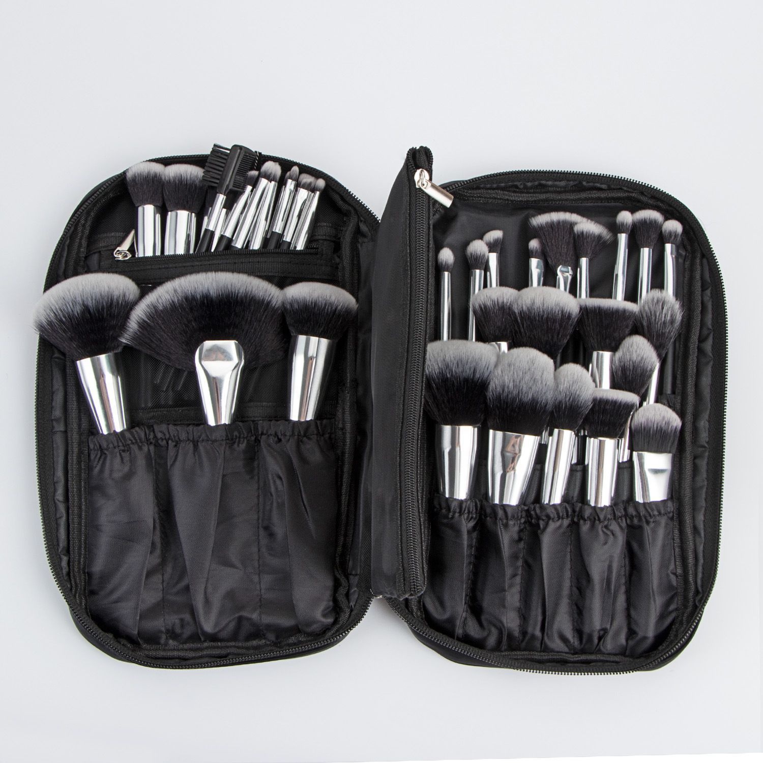 40Pcs Professional Make up Brushes Wooden Handle Makeup Brushes Foundation Powder EyeShadow Makeup Brush Sets with Free Headband