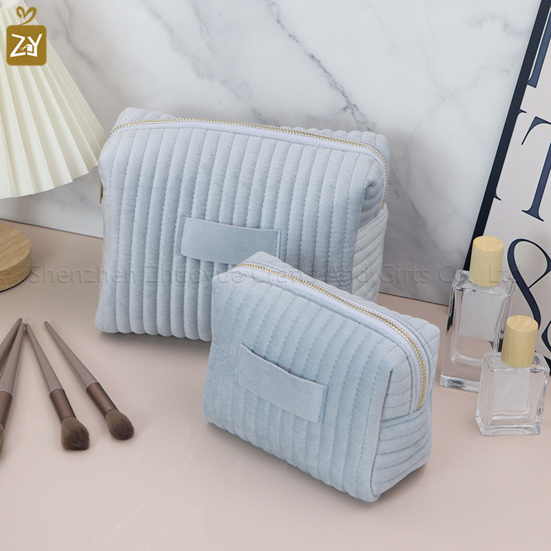 Velvet Cosmetic Pouch Color Options