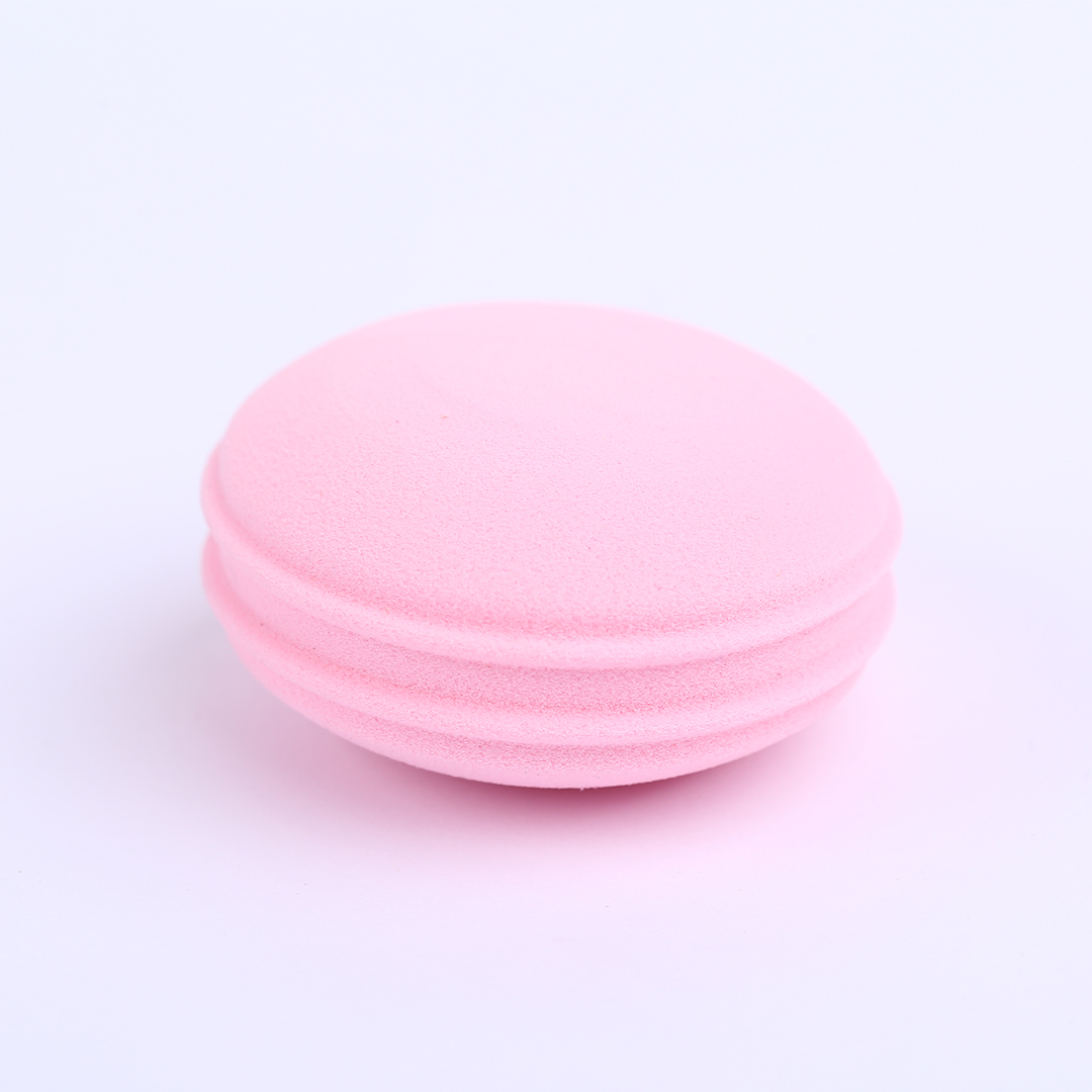Good Quality Sponge Macarons Shape Customized Color Washable Makeup Sponge Blender Sponge