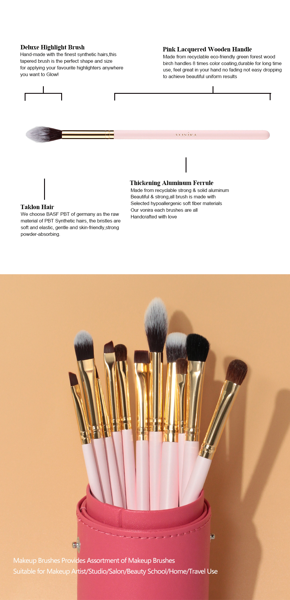 Makeup Eyeshadow Blending Brushes Set Full Complete Best Eye Brushes Set Essential Make up Cosmetic Eye Brush Eyebrow Kit