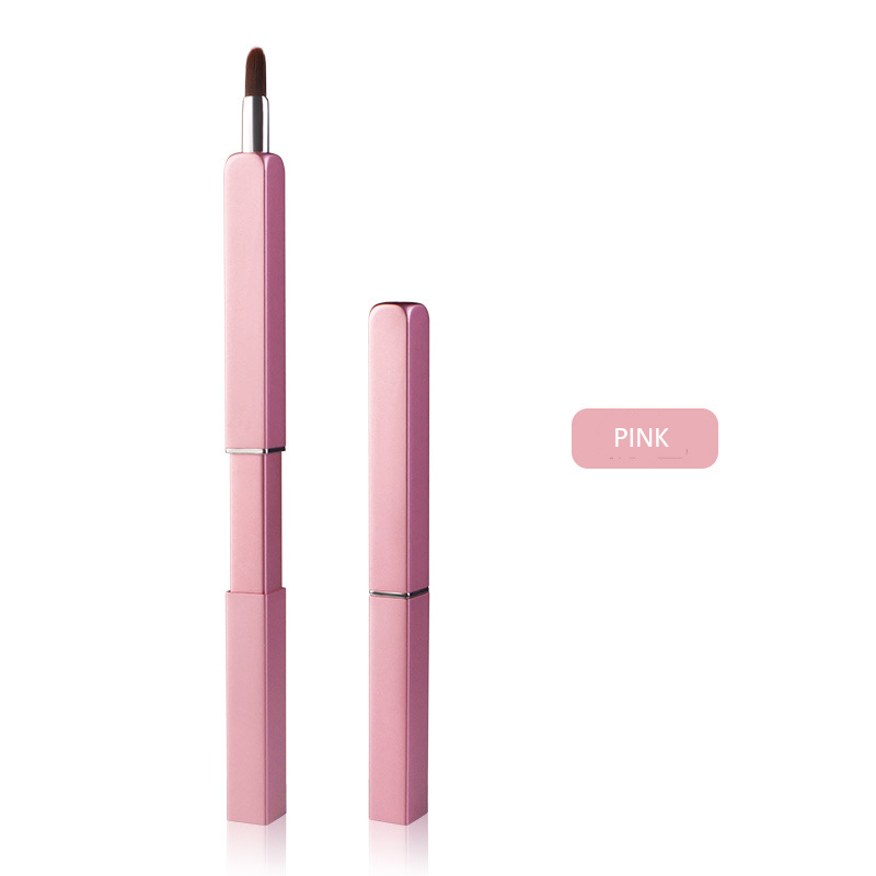 Multicolor Retractable Cosmetic Lip Makeup Brush Tool Applicators Lip Single Brush Private Logo